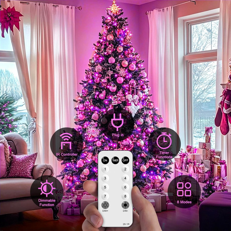 Fairy lights bedroom plug in on sale